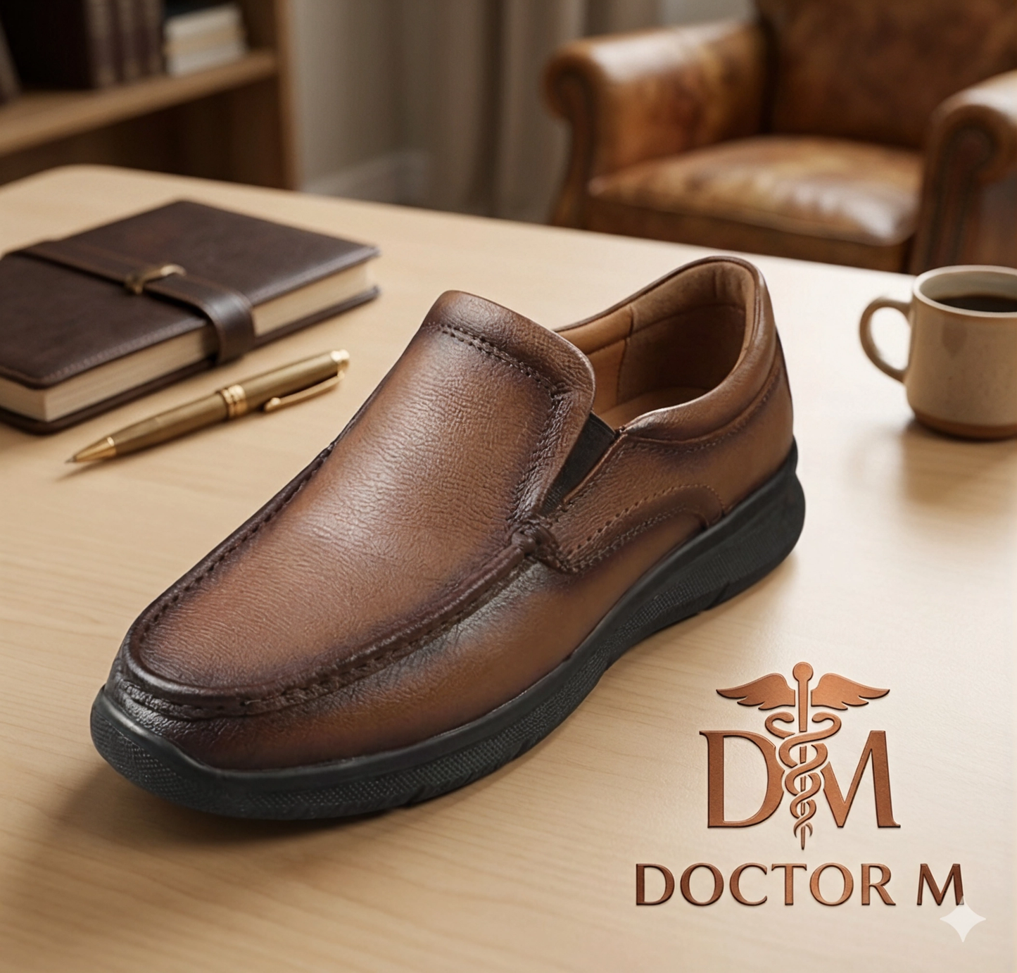 Men's Premium Genuine Leather Shoes with Rubber Sole