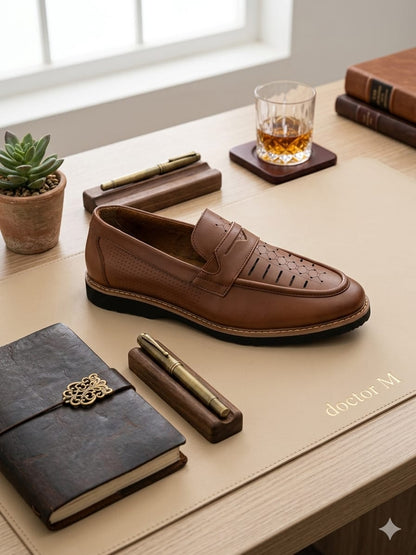 Men’s Genuine Leather Dress Shoes – Premium Support