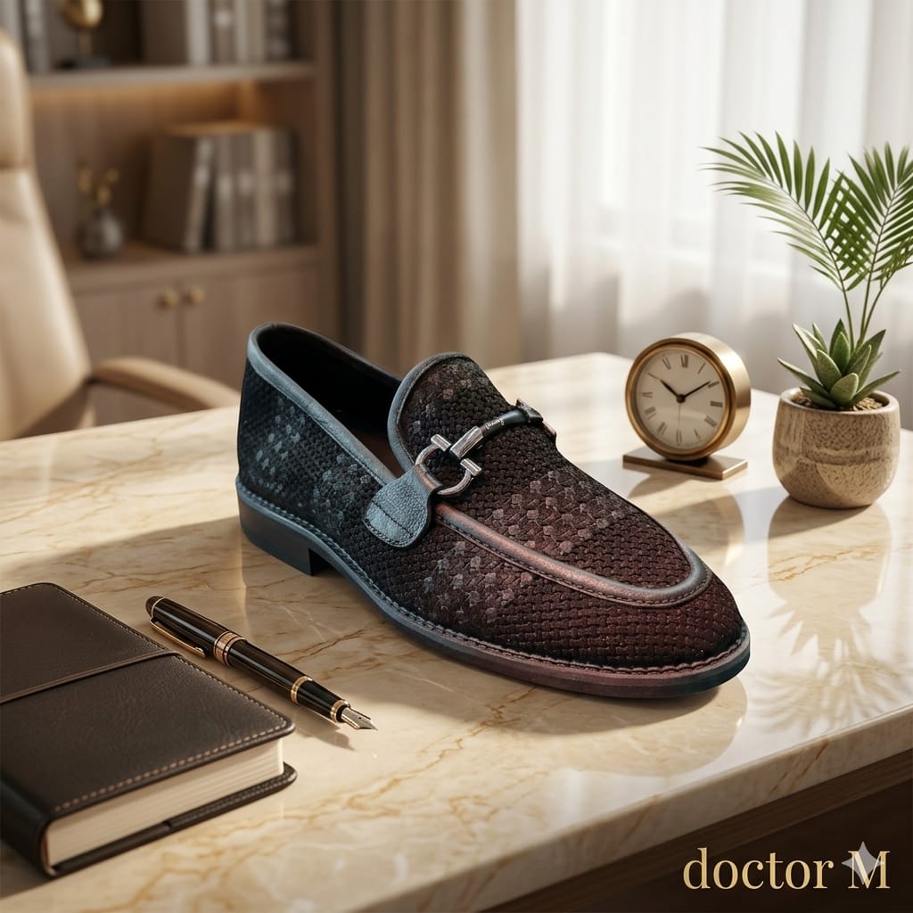Men's Leather Suede Shoes with Orthopedic Insole