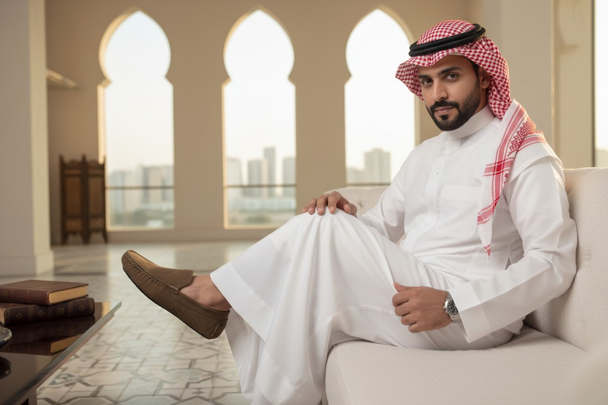 حذاء رجالي سبور شمواه جلد طبيعي درجة أولى403