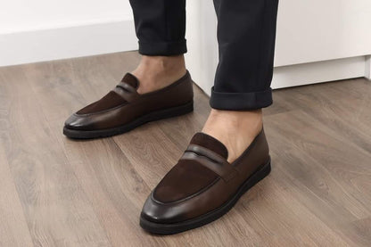 Men’s Genuine Leather & Suede Shoes with EVA Sole