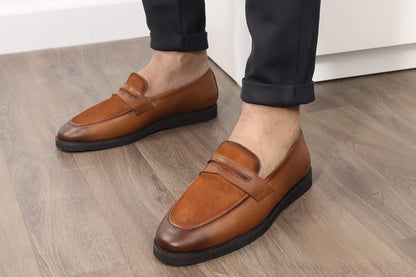 Men’s Genuine Leather & Suede Shoes with EVA Sole