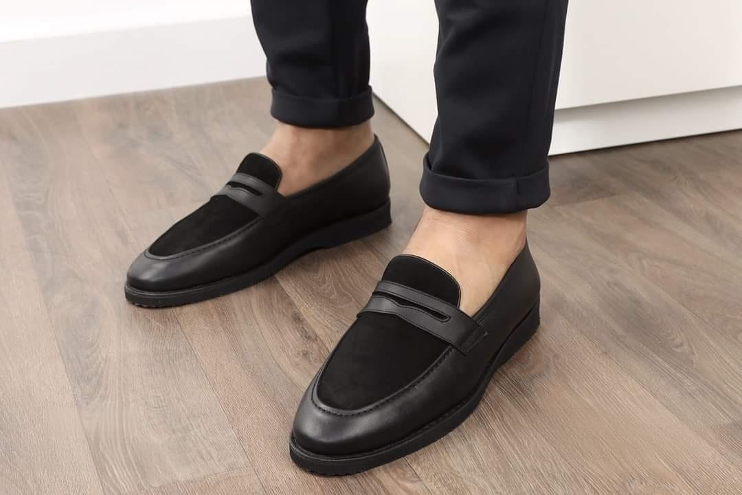 Men’s Genuine Leather & Suede Shoes with EVA Sole