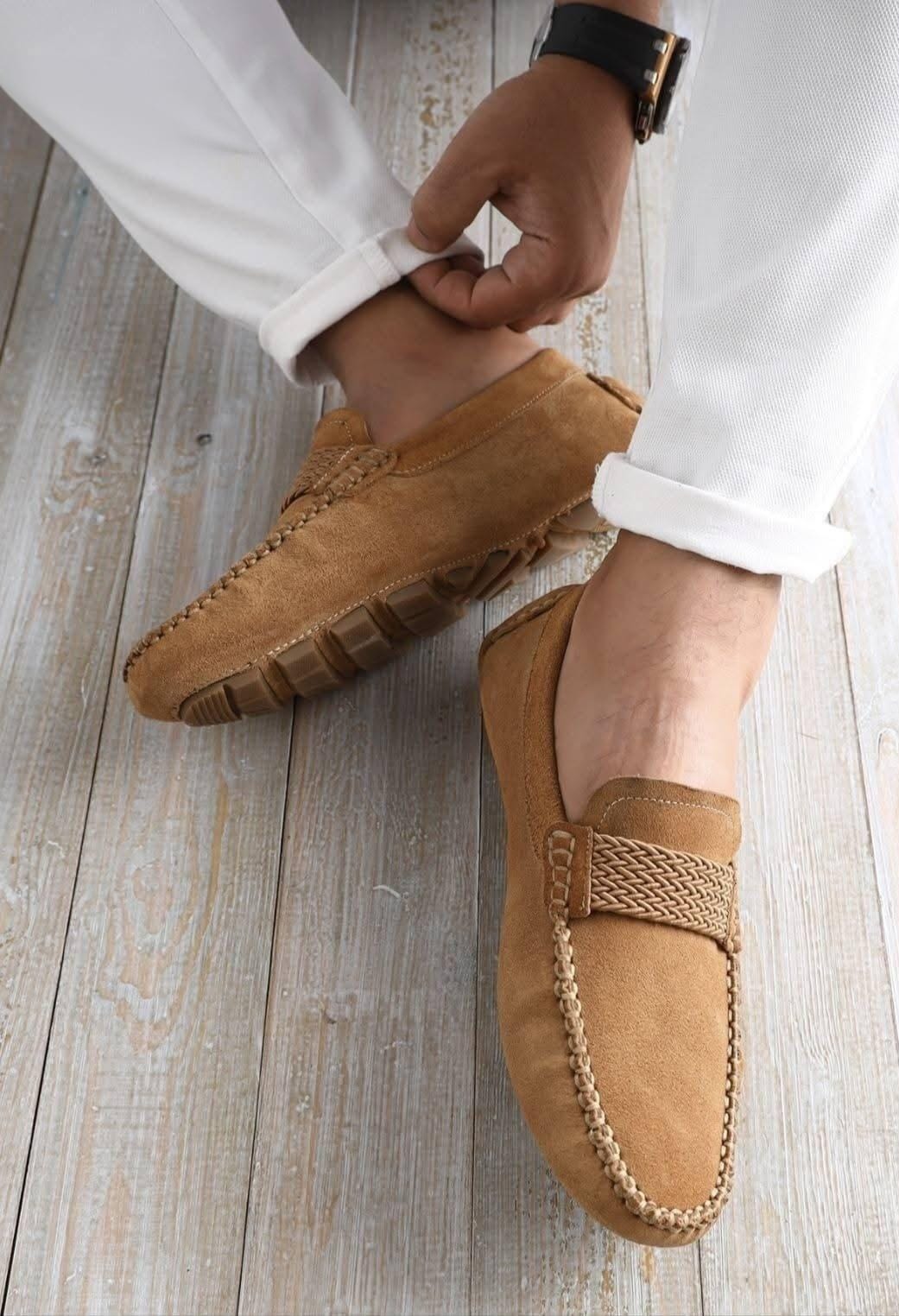 حذاء رجالي سبور شمواه جلد طبيعي درجة أولى400