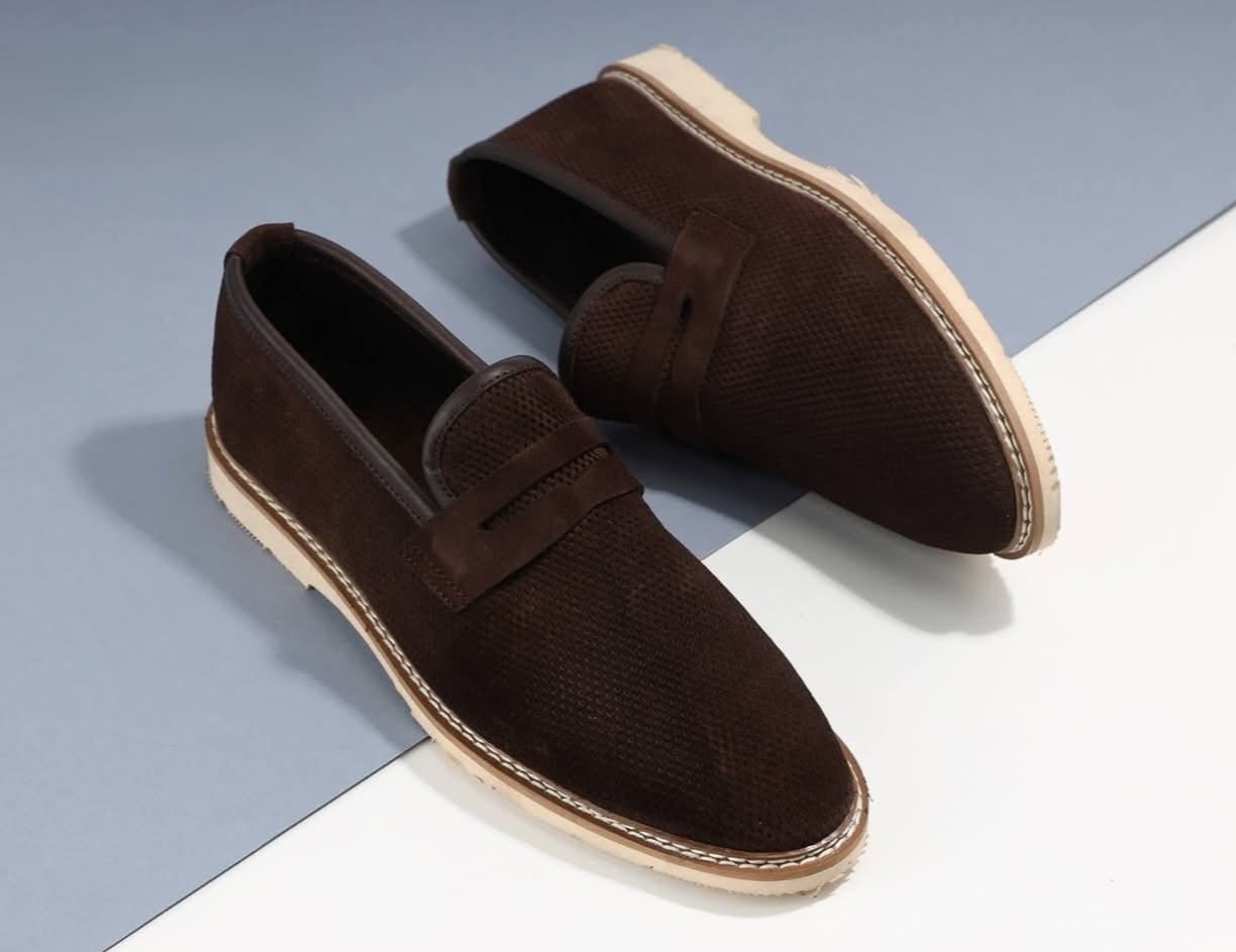 Luxury Suede Leather Shoes for Men – Orthopedic Support