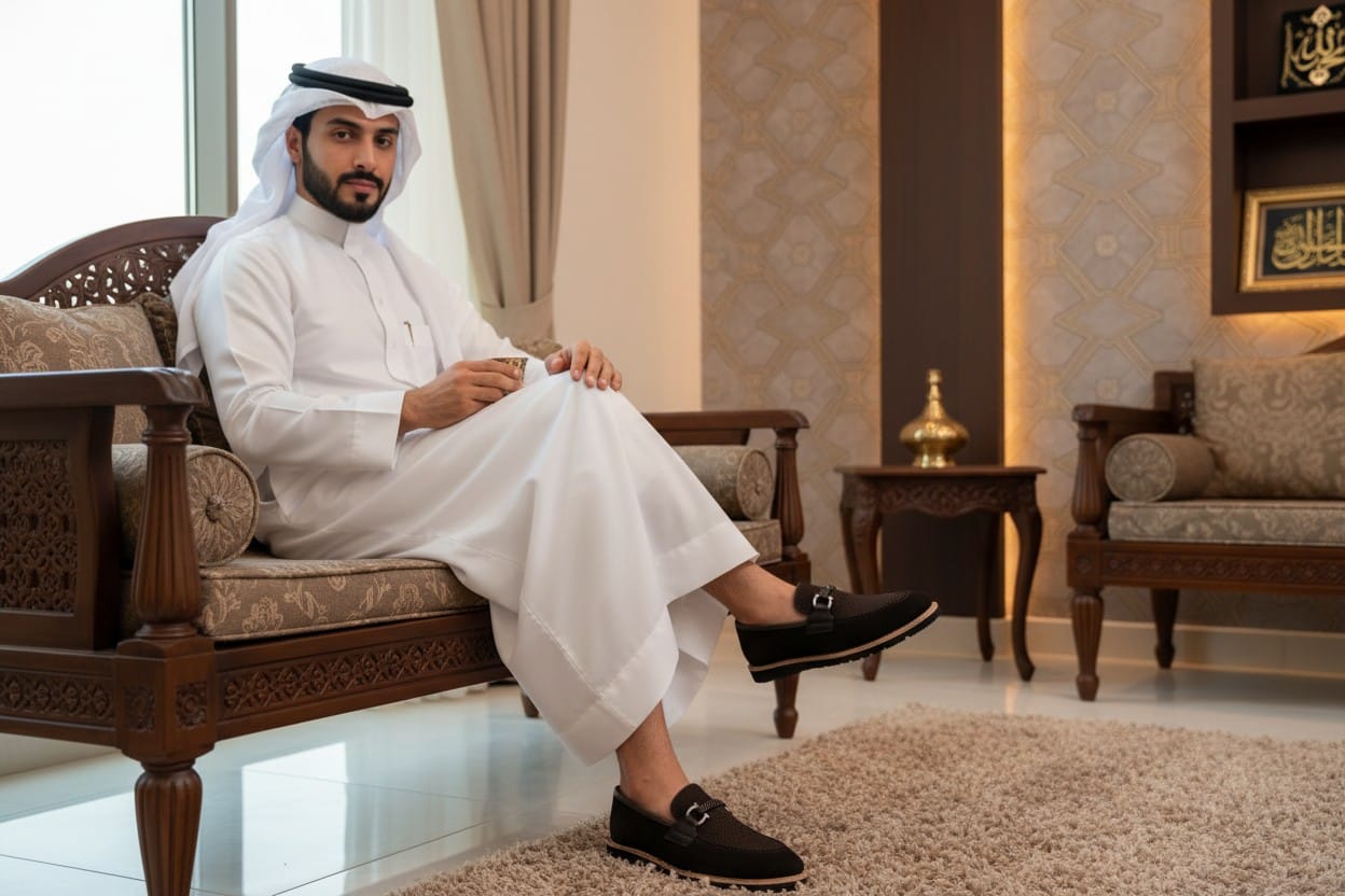 حذاء رجالي سبور شمواه جلد طبيعي درجة أولى207