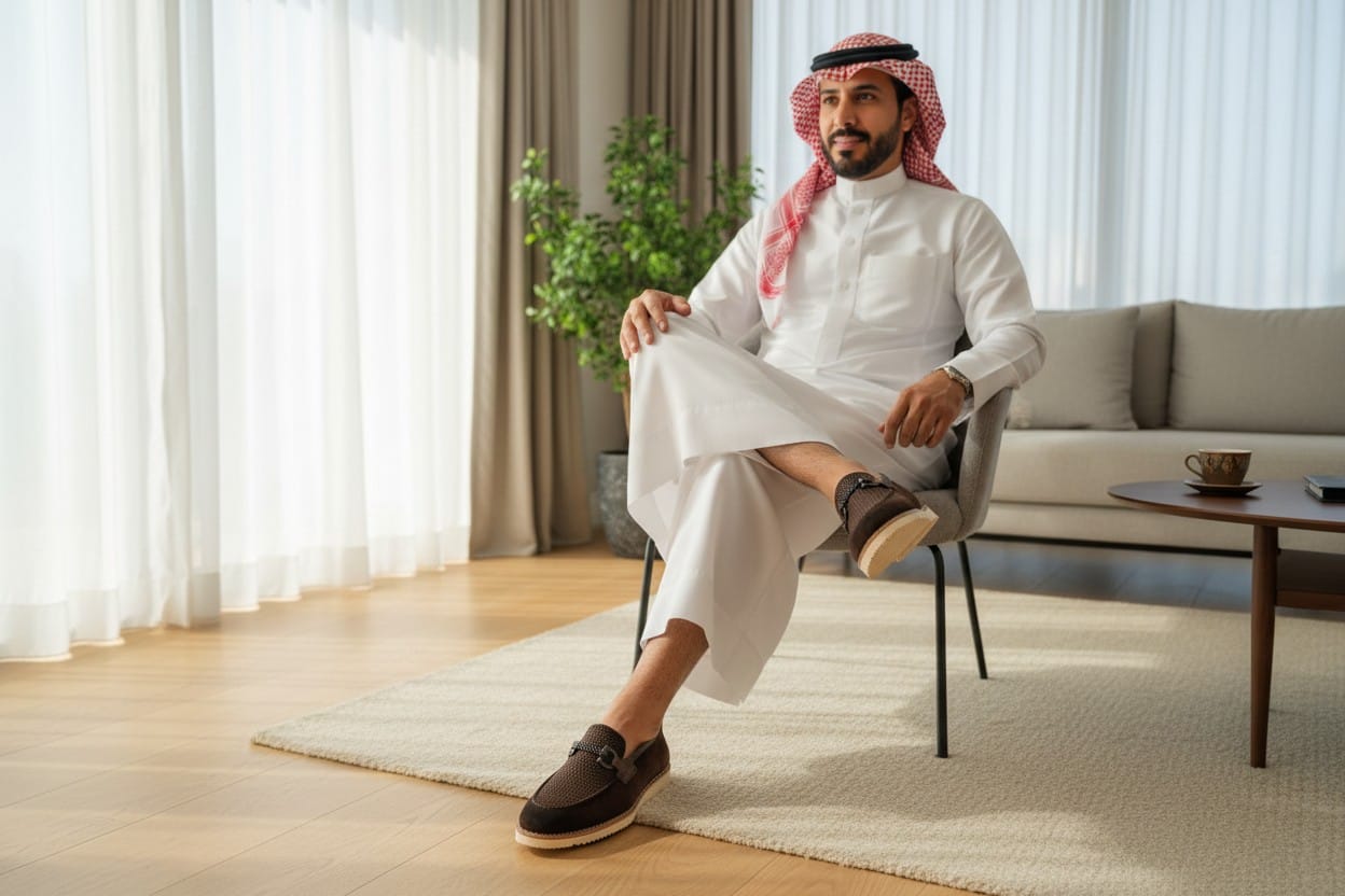 حذاء رجالي سبور شمواه جلد طبيعي درجة أولى207