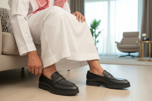 حذاء رجالي جلد طبيعي درجة أولى101m